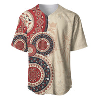 Polish Circle Pattern Baseball Jersey Polska Traditional Pattern