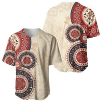 Polish Circle Pattern Baseball Jersey Polska Traditional Pattern