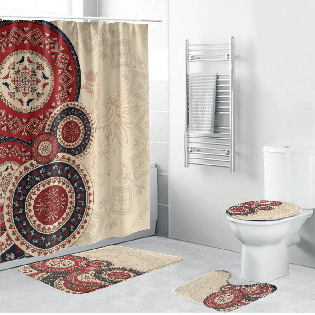 Polish Circle Pattern Bathroom Set Polska Traditional Pattern