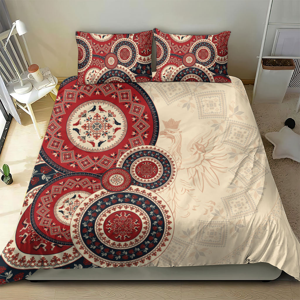 Polish Circle Pattern Bedding Set Polska Traditional Pattern