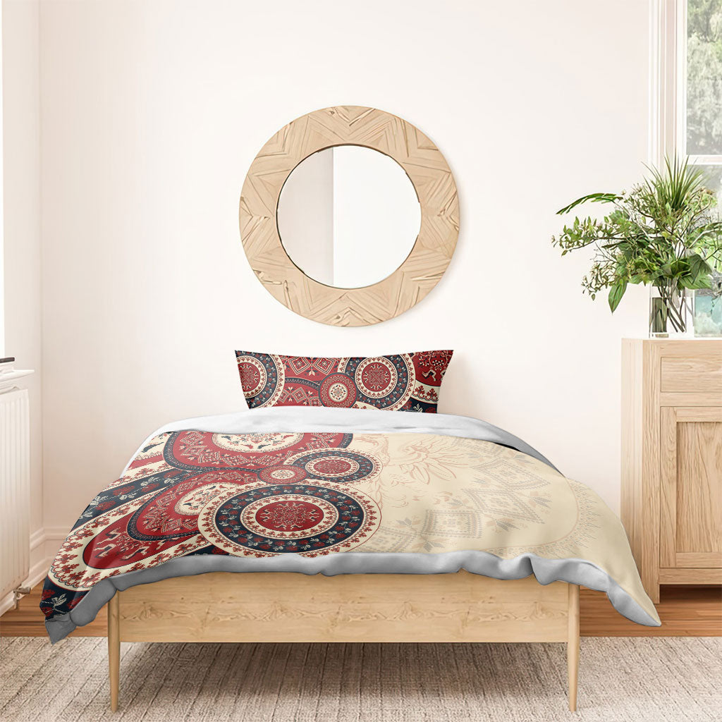 Polish Circle Pattern Bedding Set Polska Traditional Pattern