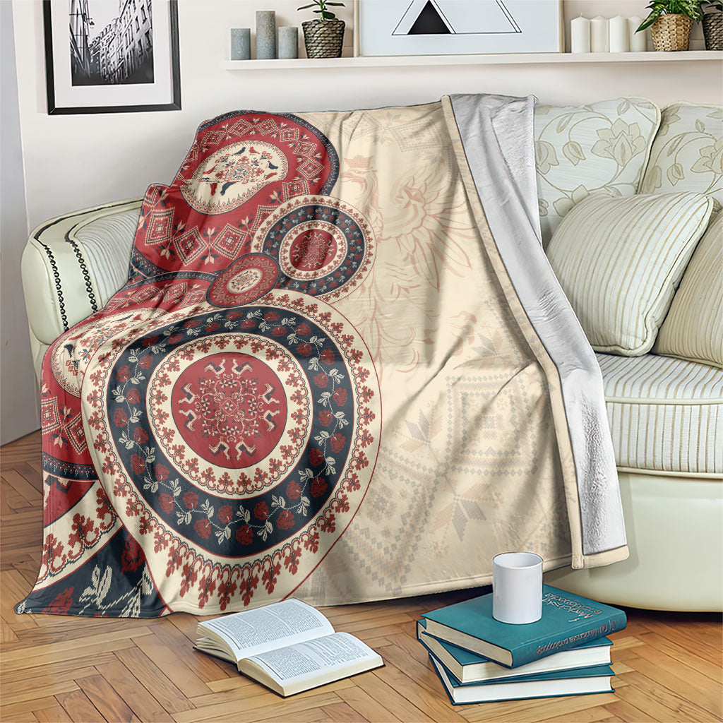 Polish Circle Pattern Blanket Polska Traditional Pattern