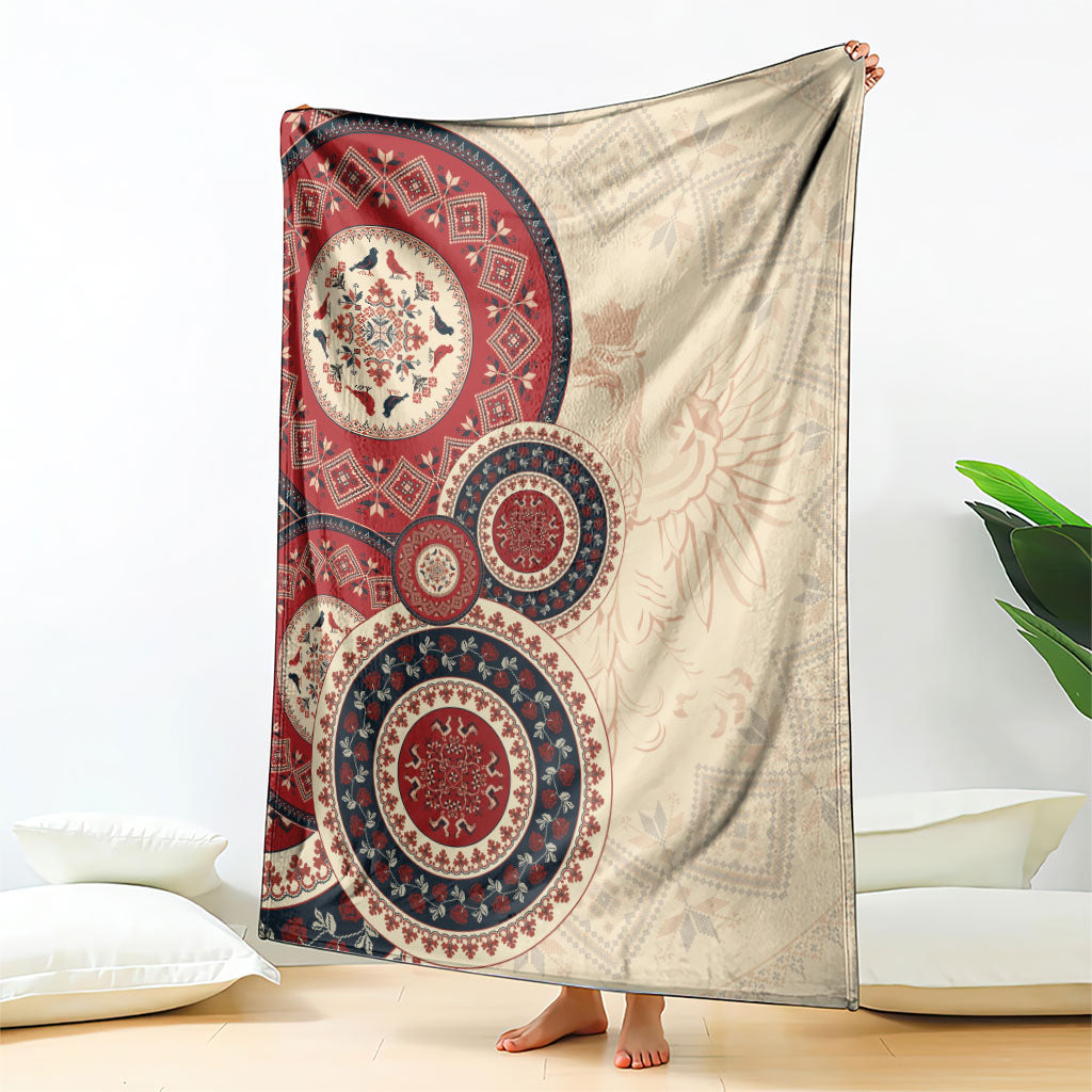 Polish Circle Pattern Blanket Polska Traditional Pattern
