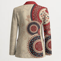 Polish Circle Pattern Blazer Polska Traditional Pattern