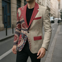 Polish Circle Pattern Blazer Polska Traditional Pattern