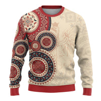 Polish Circle Pattern Ugly Christmas Sweater Polska Traditional Pattern
