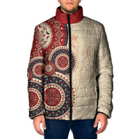 Polish Circle Pattern Padded Jacket Polska Traditional Pattern