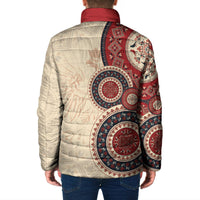 Polish Circle Pattern Padded Jacket Polska Traditional Pattern