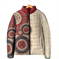 Polish Circle Pattern Padded Jacket Polska Traditional Pattern