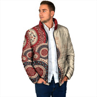 Polish Circle Pattern Padded Jacket Polska Traditional Pattern