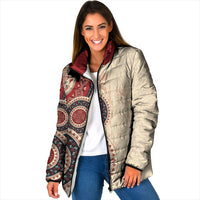 Polish Circle Pattern Padded Jacket Polska Traditional Pattern