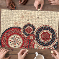 Polish Circle Pattern Puzzle Polska Traditional Pattern