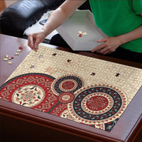 Polish Circle Pattern Puzzle Polska Traditional Pattern