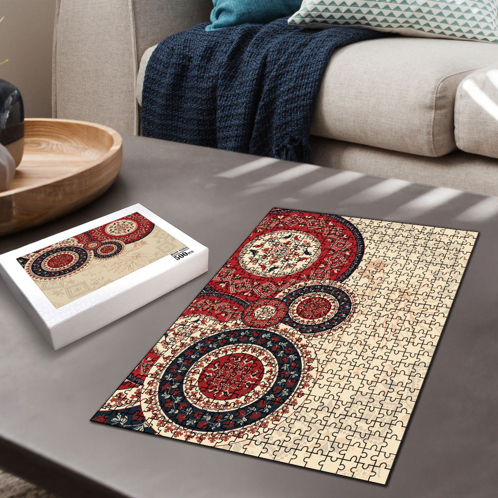 Polish Circle Pattern Puzzle Polska Traditional Pattern
