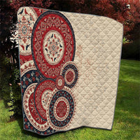 Polish Circle Pattern Quilt Polska Traditional Pattern