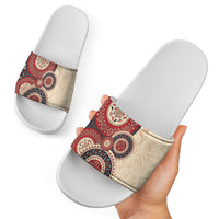 Polish Circle Pattern Slide Sandals Polska Traditional Pattern