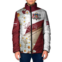 Personalized Latvijas Republika Padded Jacket Happy Independence Day
