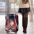 France Christmas Luggage Cover Joyeux Noel Santa Claus Eiffel Tower - Wonder Print Shop