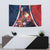 France Christmas Tapestry Joyeux Noel Santa Claus Eiffel Tower