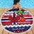 Norway Christmas Beach Blanket God Jul! Coquette Bow - Wonder Print Shop