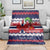 Norway Christmas Blanket God Jul! Coquette Bow