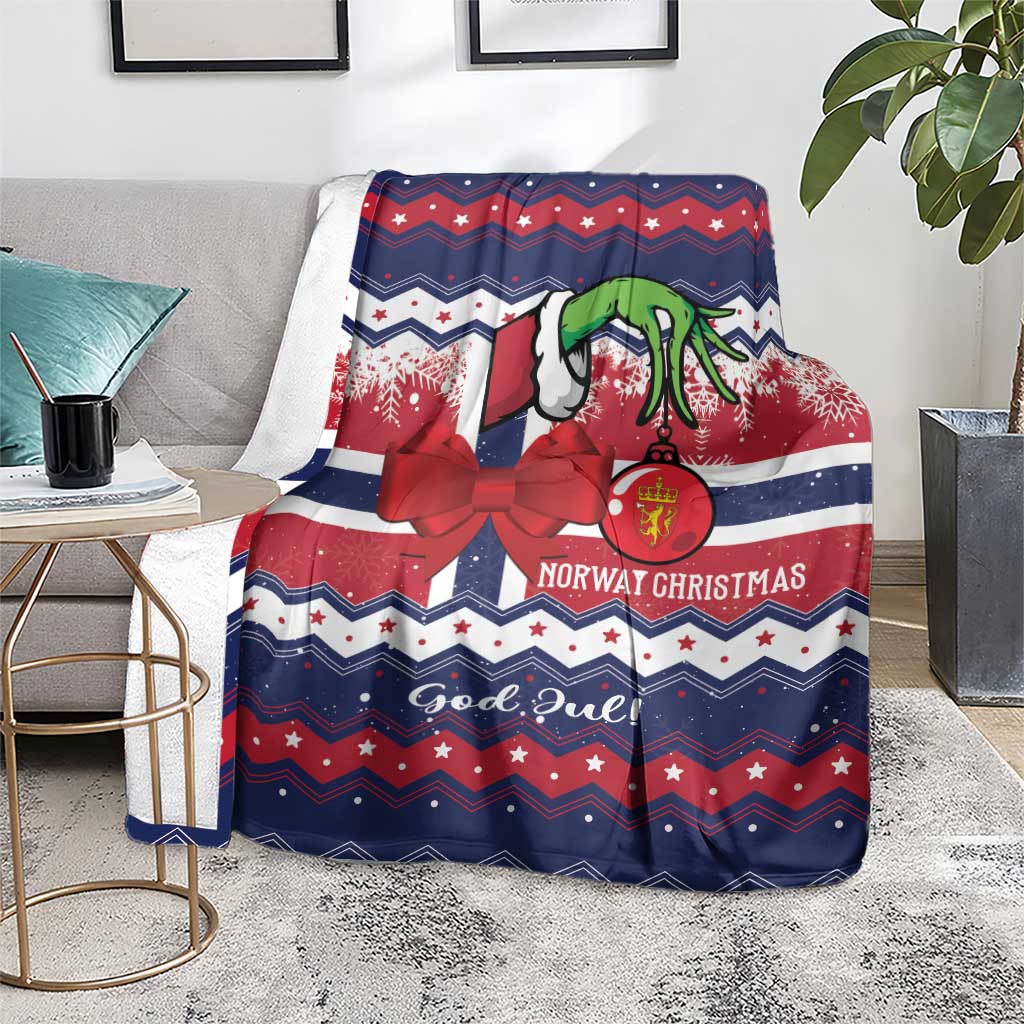 Nordic Christmas blanket on chair, reindeer and banner design