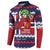 Norway Christmas Button Sweatshirt God Jul! Coquette Bow - Wonder Print Shop