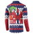 Norway Christmas Button Sweatshirt God Jul! Coquette Bow - Wonder Print Shop