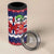 Norway Christmas 4 in 1 Can Cooler Tumbler God Jul! Coquette Bow - Wonder Print Shop