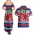 Norway Christmas Couples Matching Summer Maxi Dress and Hawaiian Shirt God Jul! Coquette Bow - Wonder Print Shop