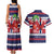 Norway Christmas Couples Matching Tank Maxi Dress and Hawaiian Shirt God Jul! Coquette Bow - Wonder Print Shop