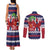 Norway Christmas Couples Matching Tank Maxi Dress and Long Sleeve Button Shirt God Jul! Coquette Bow - Wonder Print Shop