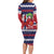 Norway Christmas Family Matching Long Sleeve Bodycon Dress and Hawaiian Shirt God Jul! Coquette Bow - Wonder Print Shop