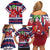 Norway Christmas Family Matching Off Shoulder Short Dress and Hawaiian Shirt God Jul! Coquette Bow - Wonder Print Shop