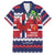 Norway Christmas Family Matching Off Shoulder Short Dress and Hawaiian Shirt God Jul! Coquette Bow - Wonder Print Shop