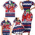 Norway Christmas Family Matching Short Sleeve Bodycon Dress and Hawaiian Shirt God Jul! Coquette Bow - Wonder Print Shop