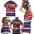 Norway Christmas Family Matching Short Sleeve Bodycon Dress and Hawaiian Shirt God Jul! Coquette Bow - Wonder Print Shop