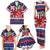 Norway Christmas Family Matching Tank Maxi Dress and Hawaiian Shirt God Jul! Coquette Bow - Wonder Print Shop