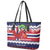 Norway Christmas Leather Tote Bag God Jul! Coquette Bow - Wonder Print Shop