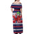 Norway Christmas Off Shoulder Maxi Dress God Jul! Coquette Bow - Wonder Print Shop