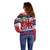 Norway Christmas Off Shoulder Sweater God Jul! Coquette Bow - Wonder Print Shop