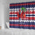 Norway Christmas Shower Curtain God Jul! Coquette Bow