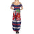 Norway Christmas Summer Maxi Dress God Jul! Coquette Bow - Wonder Print Shop