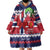 Norway Christmas Wearable Blanket Hoodie God Jul! Coquette Bow