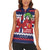 Norway Christmas Women Sleeveless Polo Shirt God Jul! Coquette Bow - Wonder Print Shop