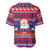 Liechtenstein Christmas Baseball Jersey Frohe Weihnachten Der Weihnachtsmann - Wonder Print Shop