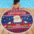 Liechtenstein Christmas Beach Blanket Frohe Weihnachten Der Weihnachtsmann - Wonder Print Shop