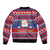 Liechtenstein Christmas Bomber Jacket Frohe Weihnachten Der Weihnachtsmann - Wonder Print Shop