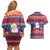 Liechtenstein Christmas Couples Matching Off Shoulder Short Dress and Hawaiian Shirt Frohe Weihnachten Der Weihnachtsmann - Wonder Print Shop