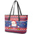 Liechtenstein Christmas Leather Tote Bag Frohe Weihnachten Der Weihnachtsmann - Wonder Print Shop